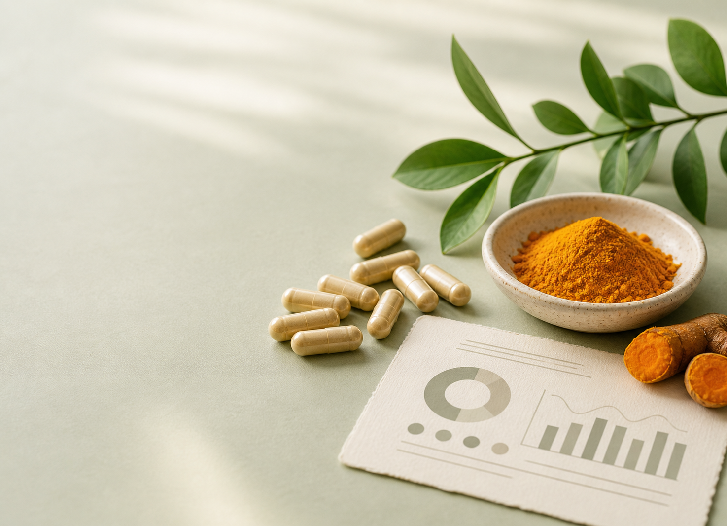 Antioxidant supplement comparison still life