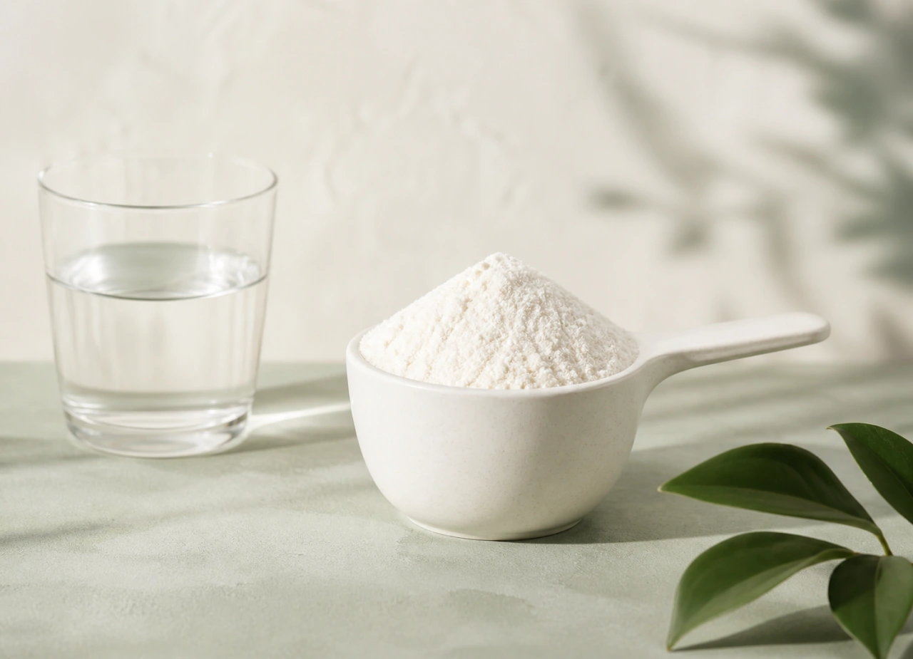 Protein powder supplement comparison still life
