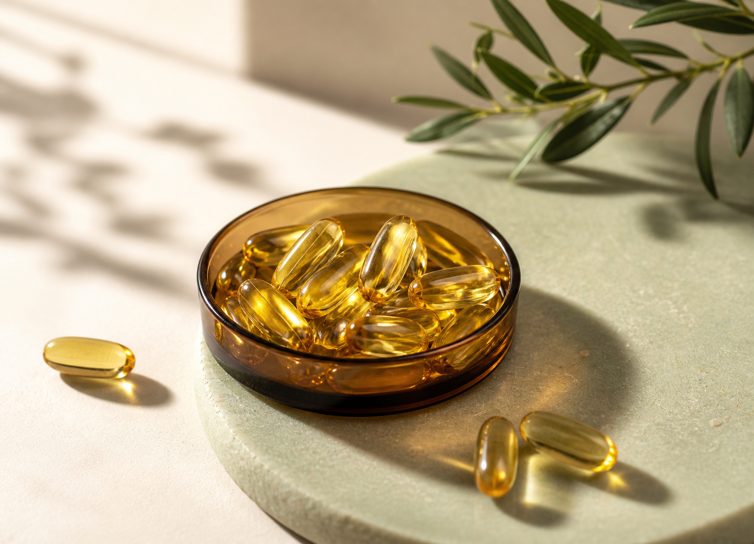 Vitamin supplement comparison still life