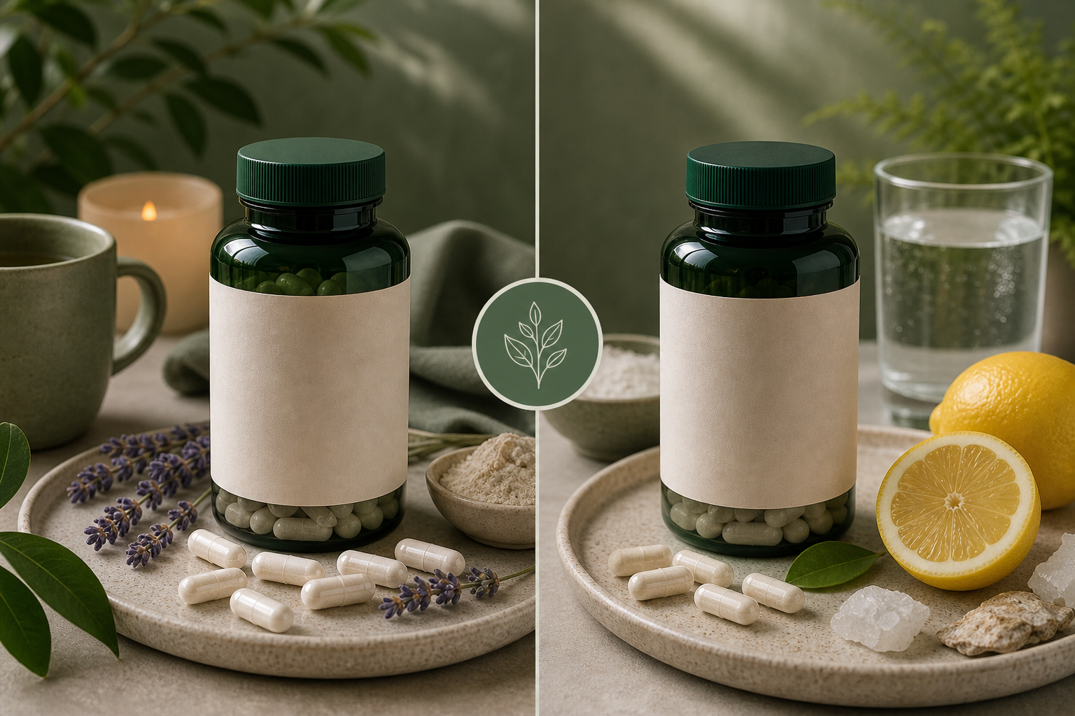 Magnesium Glycinate vs Citrate editorial side-by-side