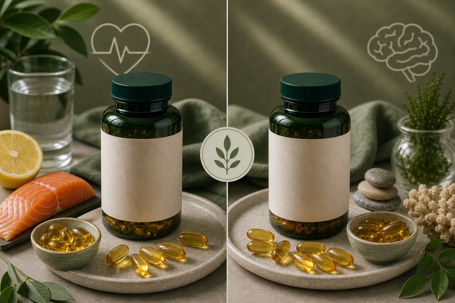 Omega 3 Epa vs Dha editorial side-by-side