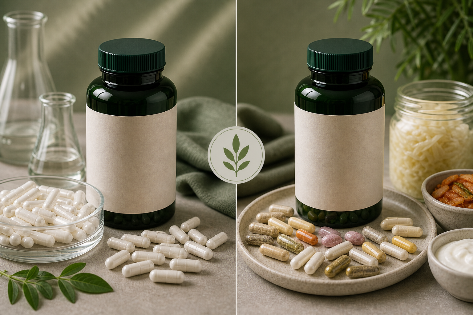Probiotics Cfu vs Strain Diversity editorial side-by-side