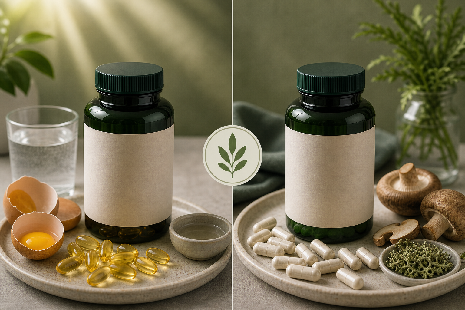 Vitamin D3 vs D2 editorial side-by-side