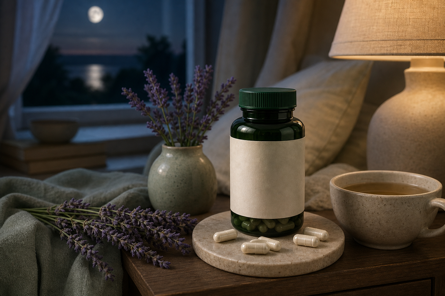 5 Htp for Sleep editorial still life