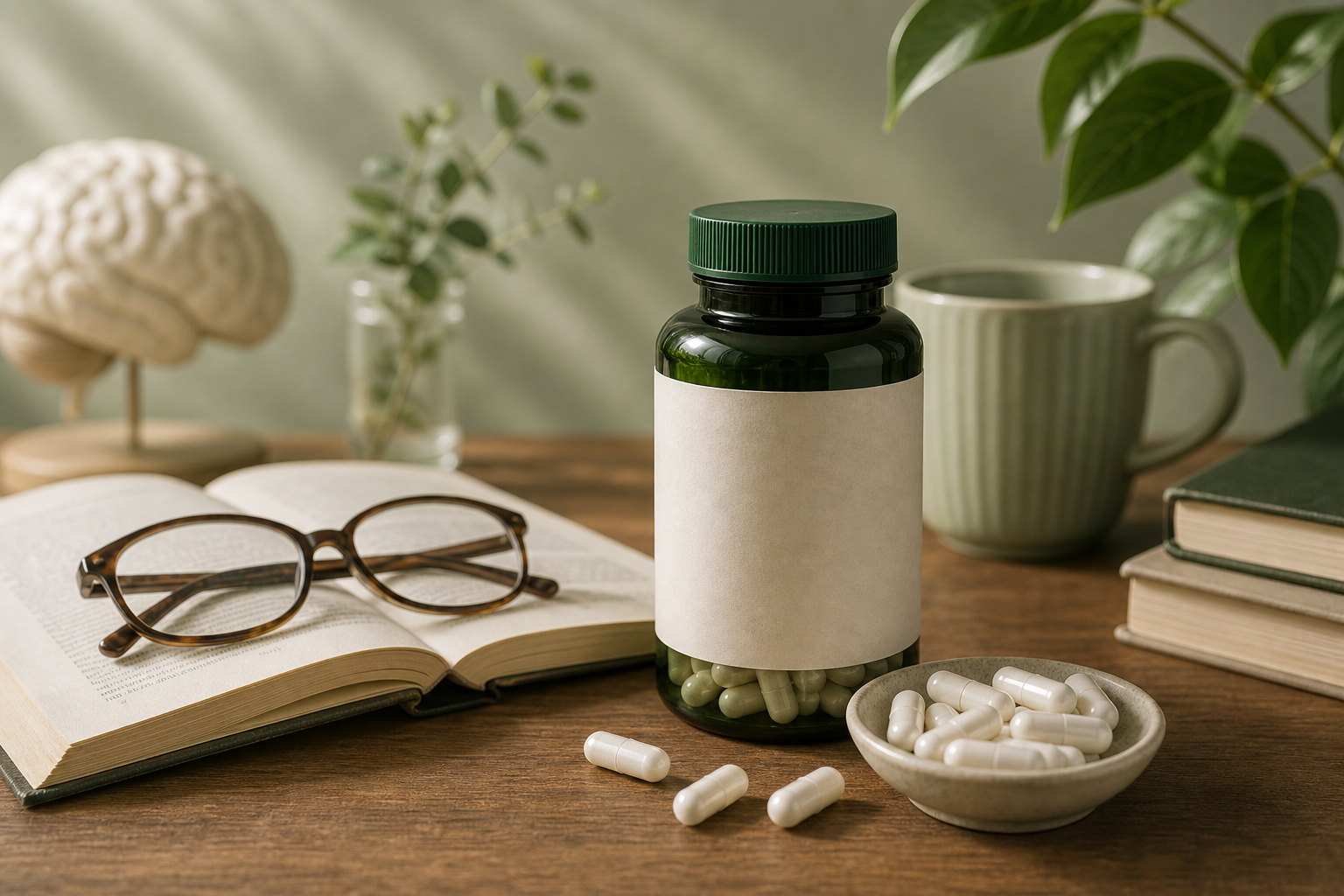 Acetyl L Carnitine for Cognitive Aging editorial still life