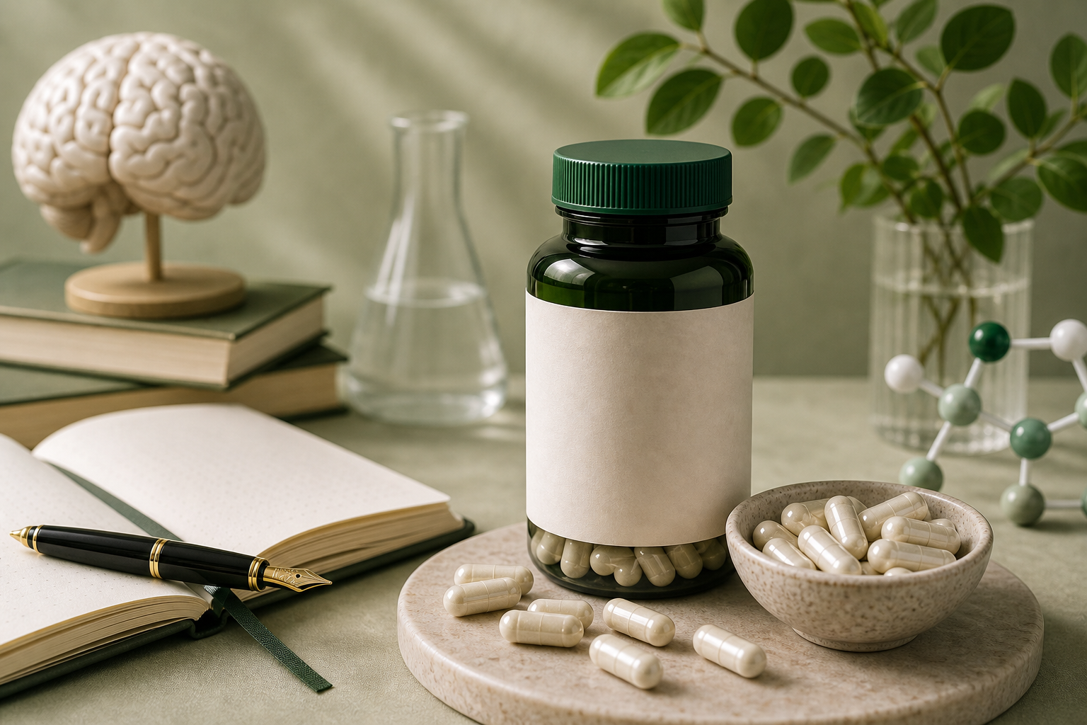 Alpha Gpc for Cognitive Performance editorial still life