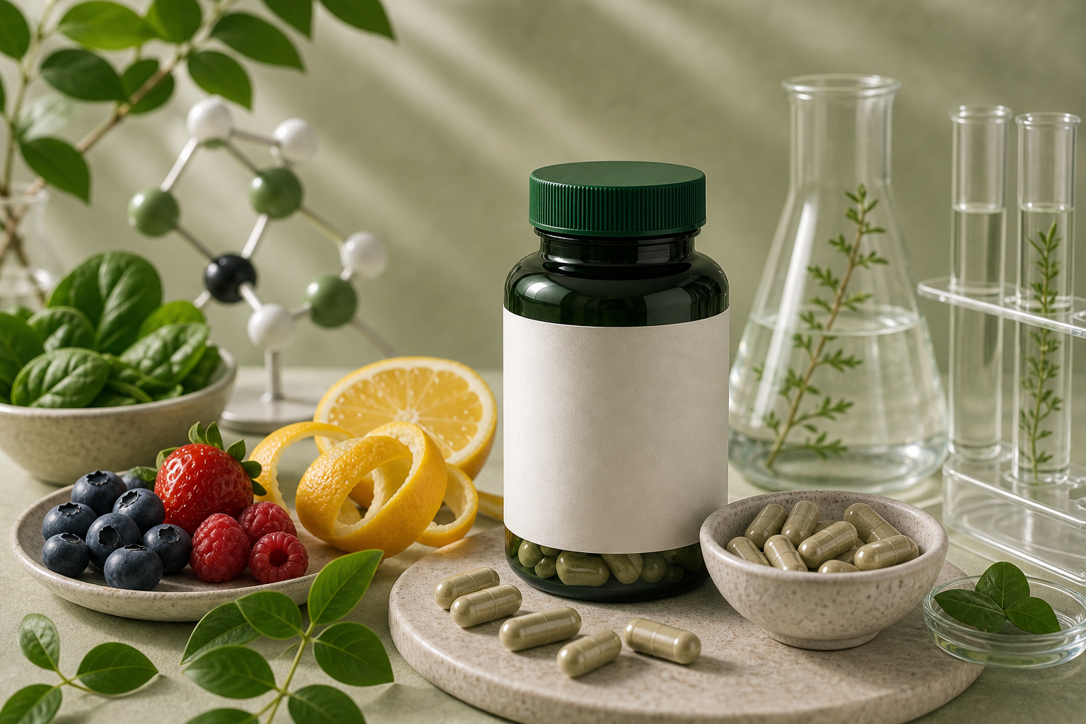 Alpha Lipoic Acid for Antioxidant Support editorial still life