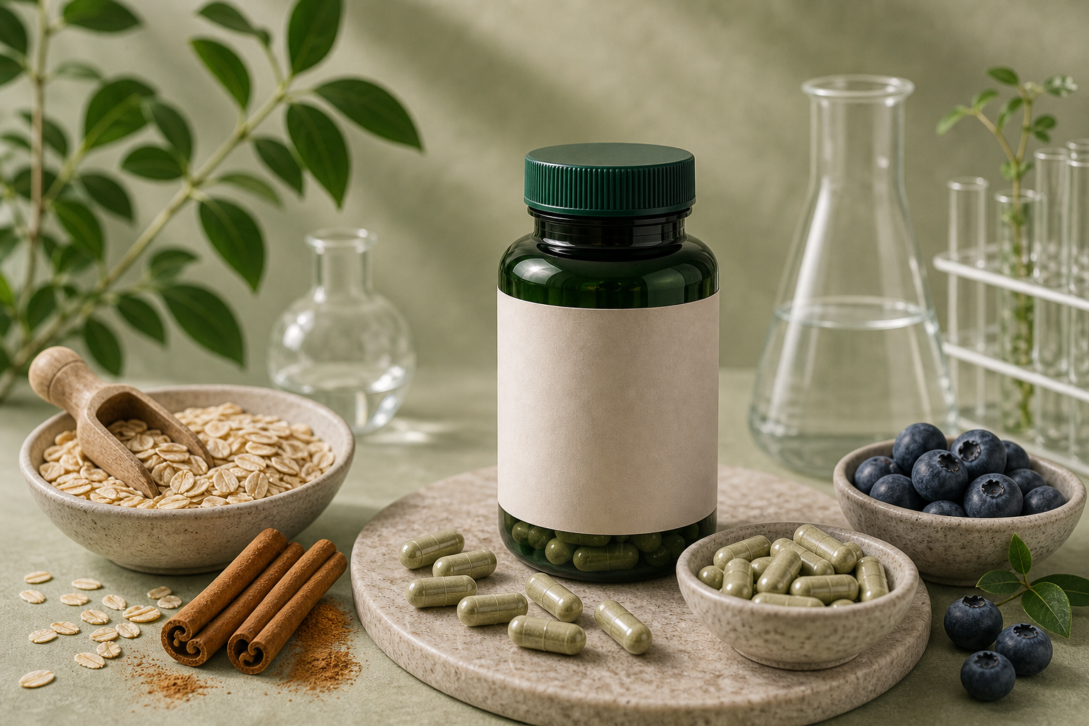 Alpha Lipoic Acid for Blood Sugar editorial still life
