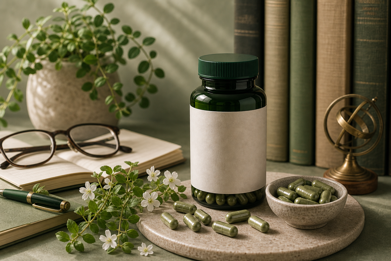 Bacopa Monnieri for Memory editorial still life