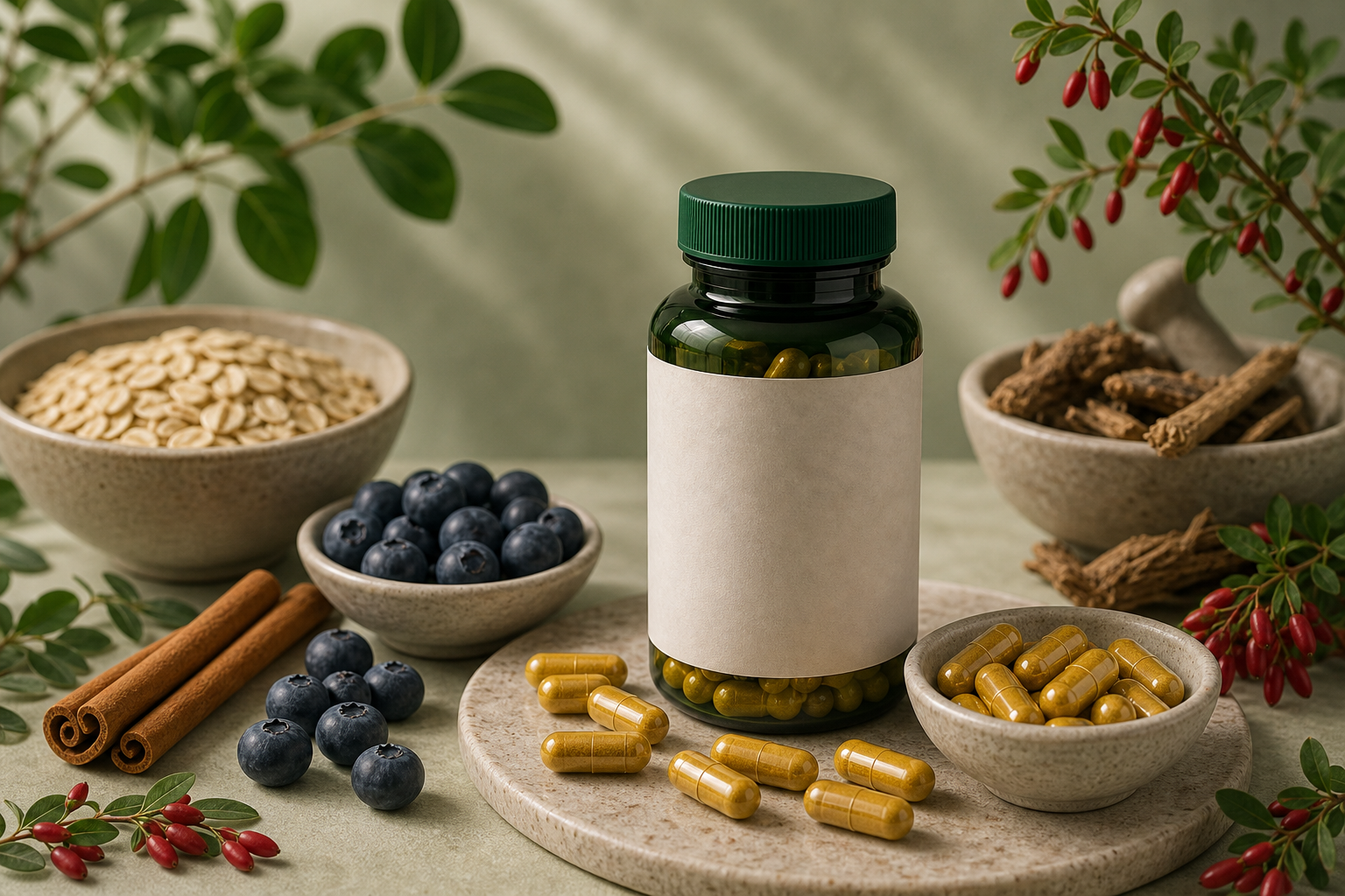 Berberine for Blood Sugar editorial still life