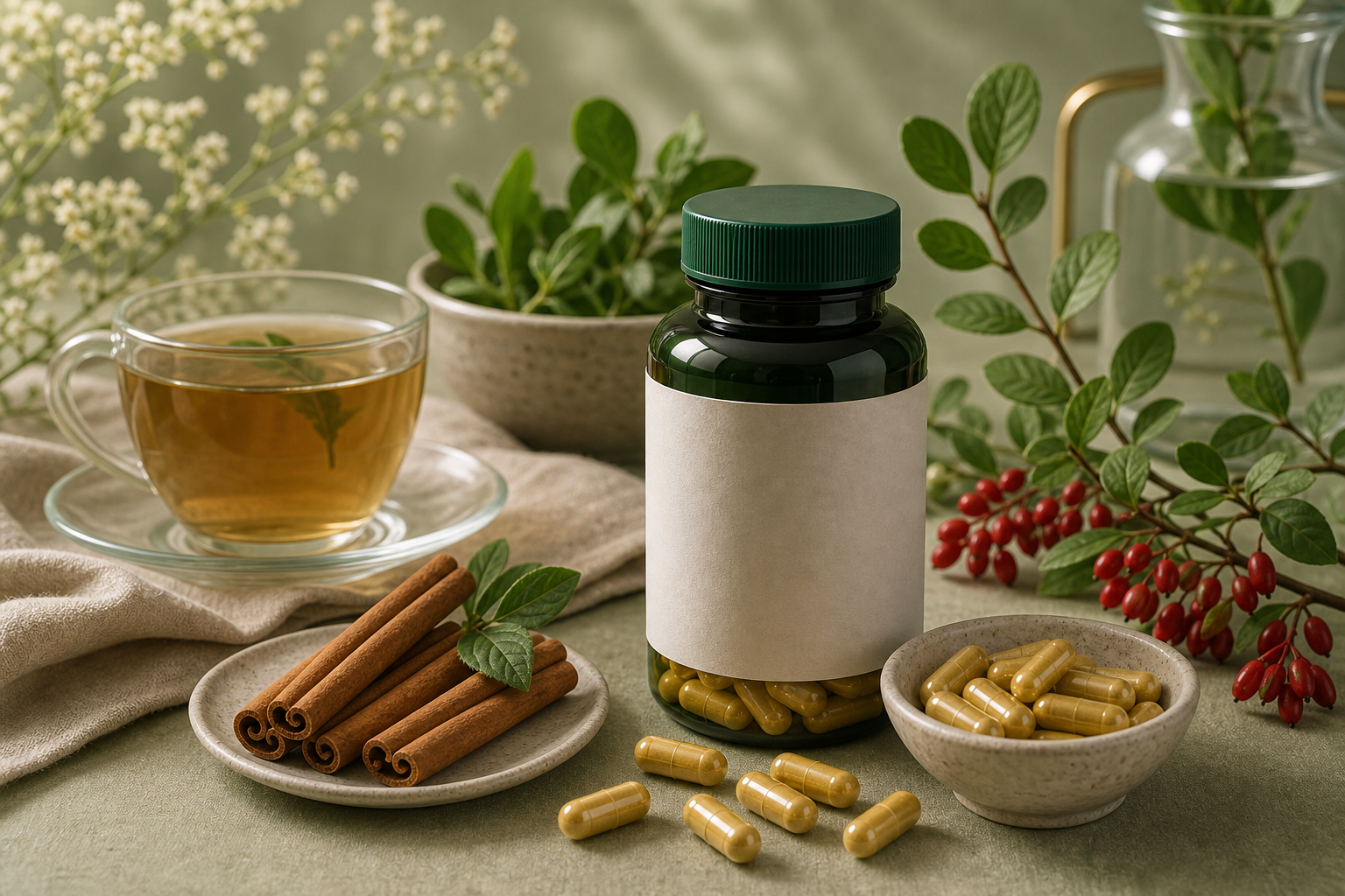 Berberine for Pcos editorial still life