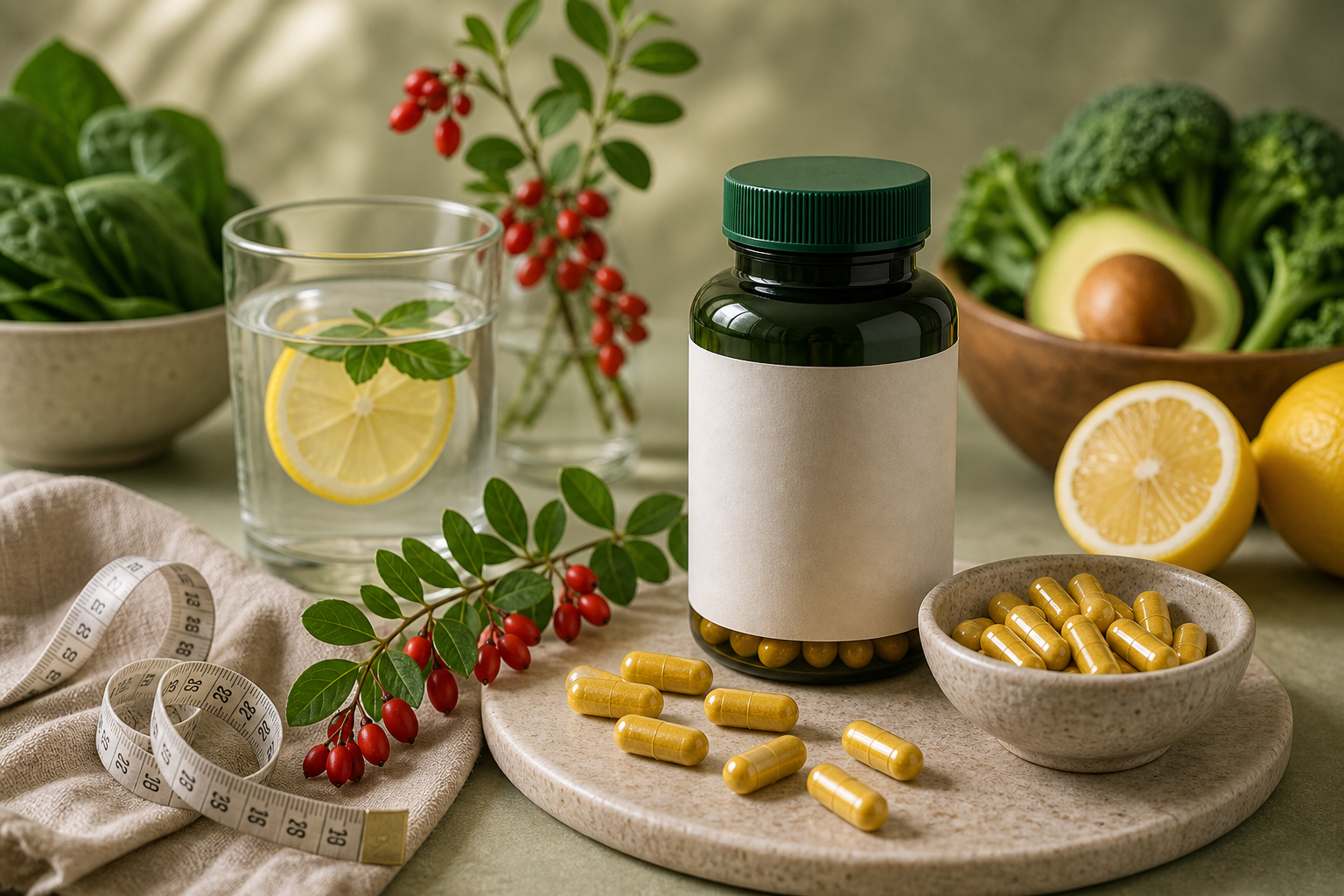 Berberine for Weight Loss editorial still life
