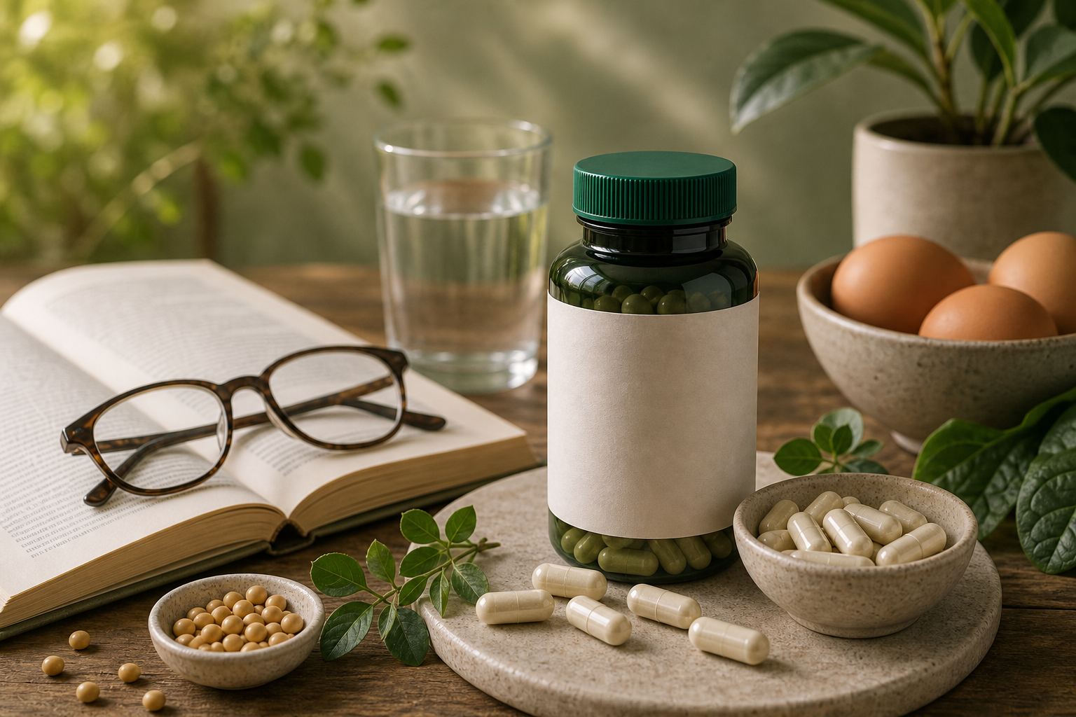 Choline for Cognitive Aging editorial still life