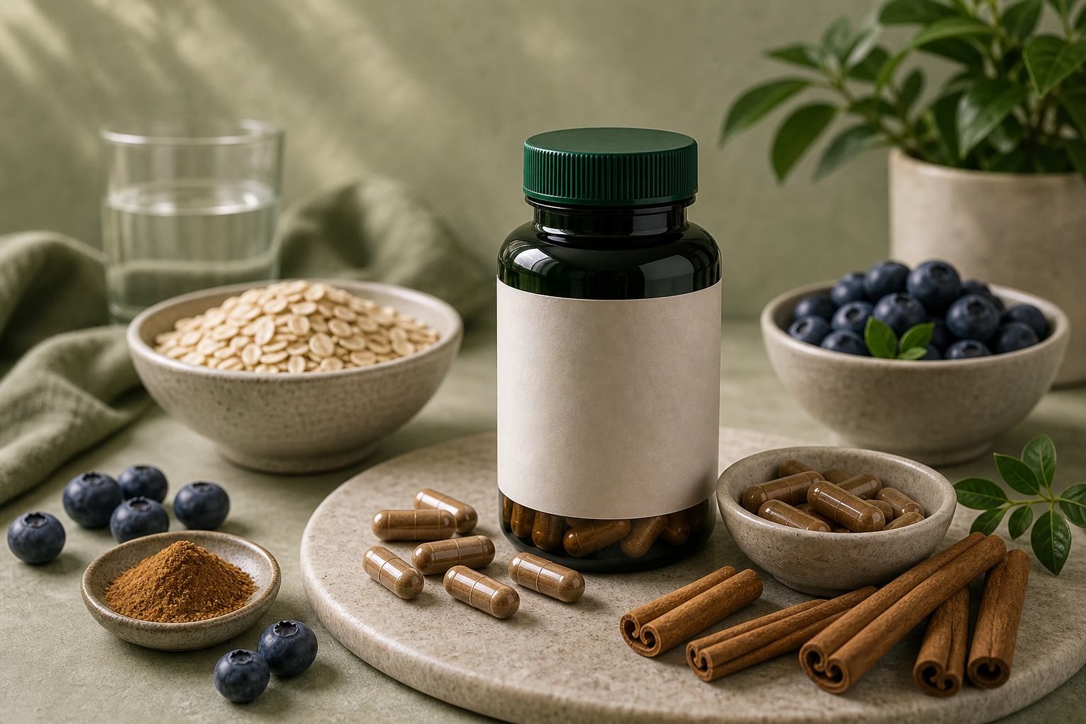 Cinnamon Extract for Blood Sugar editorial still life