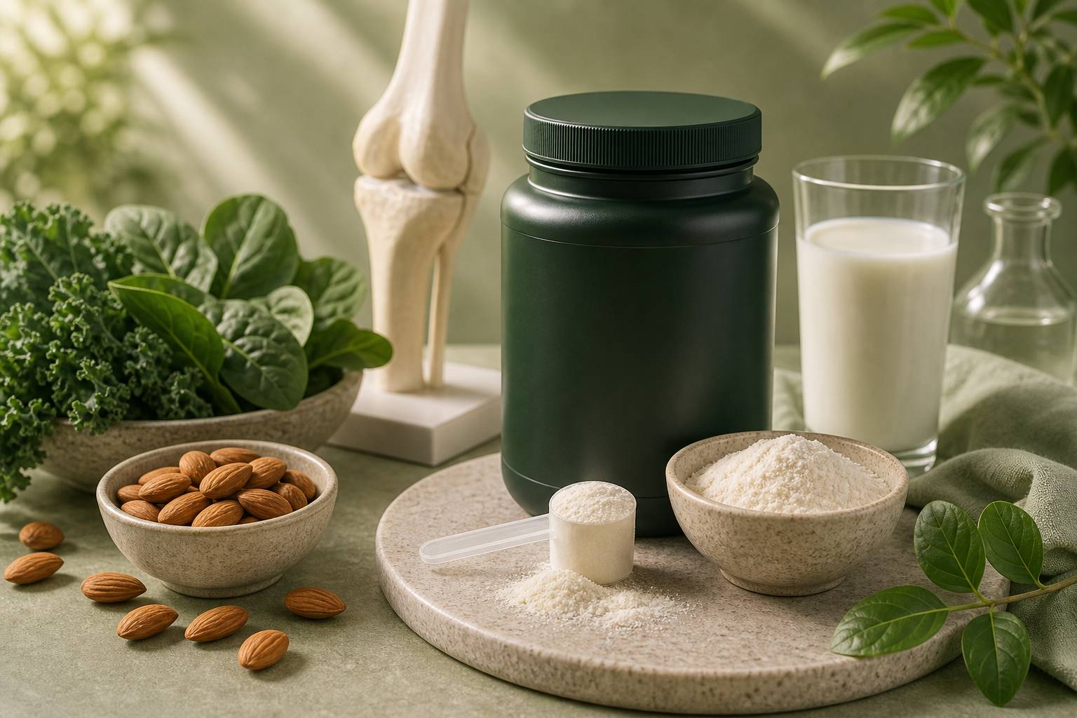 Collagen for Bone Health editorial still life
