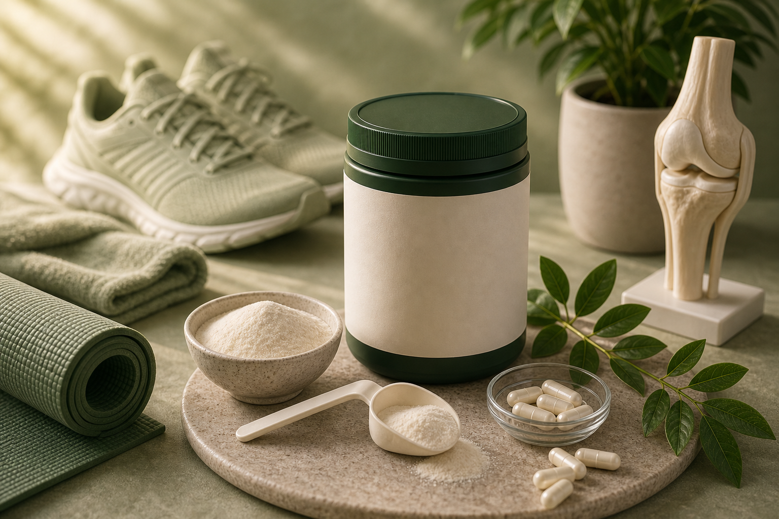 Collagen for Joint Health editorial still life