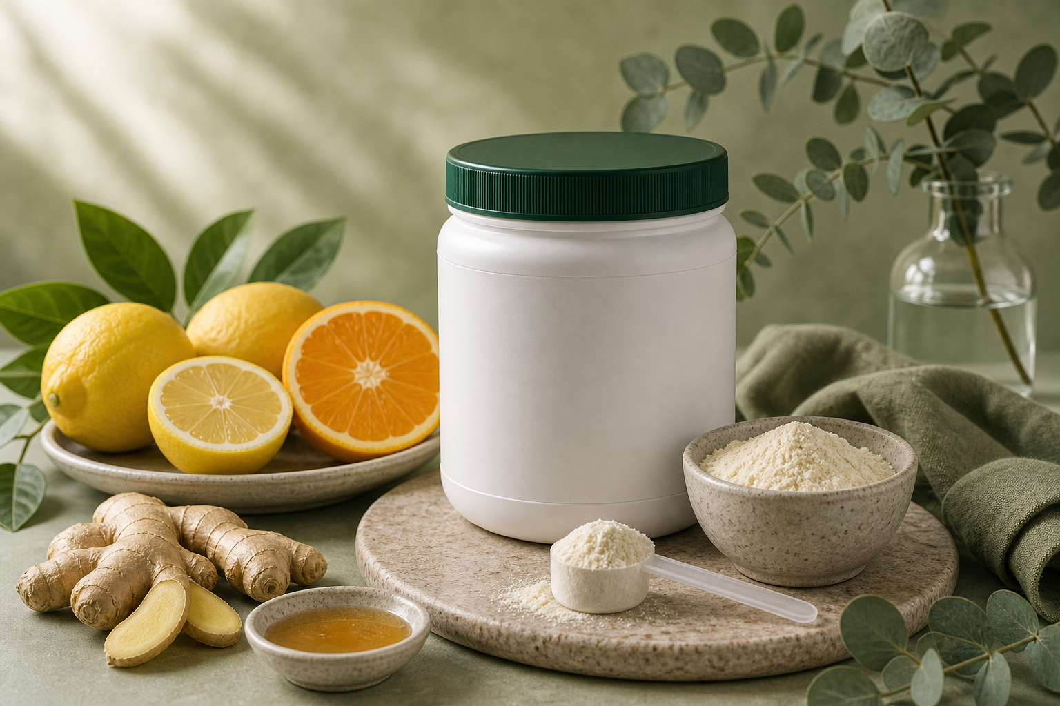 Colostrum for Immune Support editorial still life