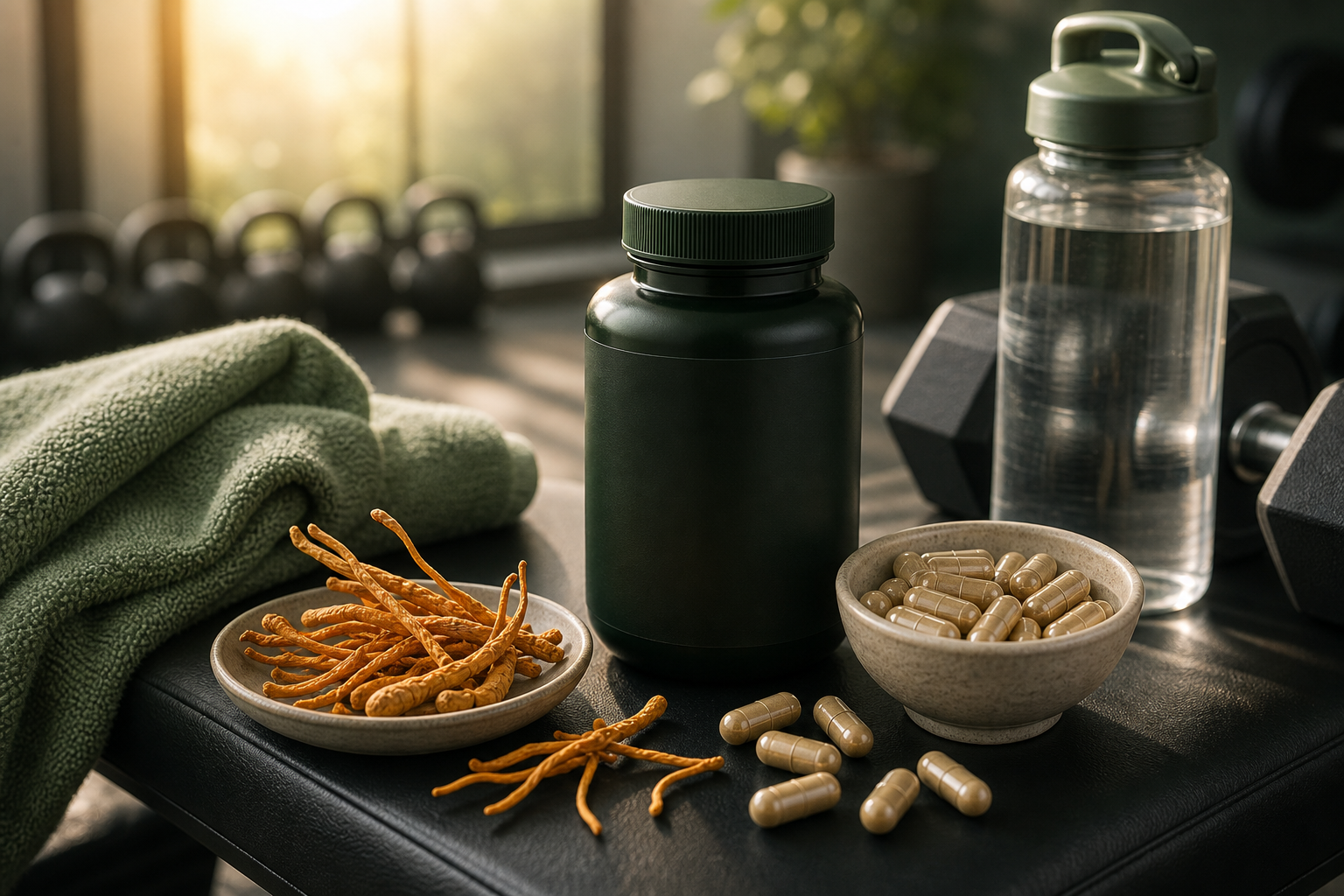 Cordyceps for Athletic Performance editorial still life