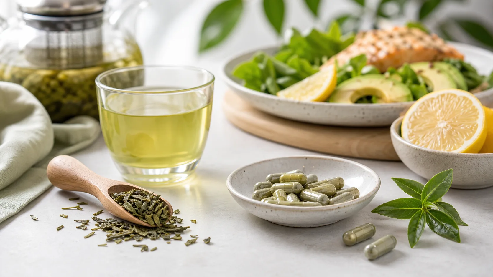 Egcg for Weight Loss editorial still life