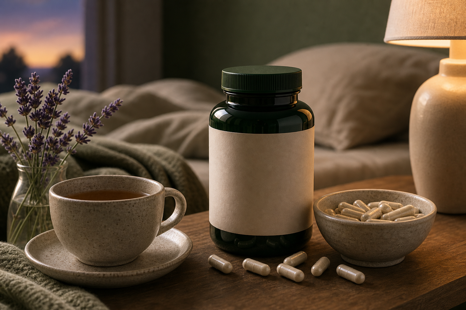 Gaba for Sleep Quality editorial still life