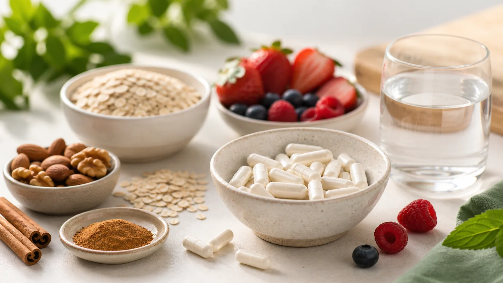 Inositol for Metabolic Health editorial still life