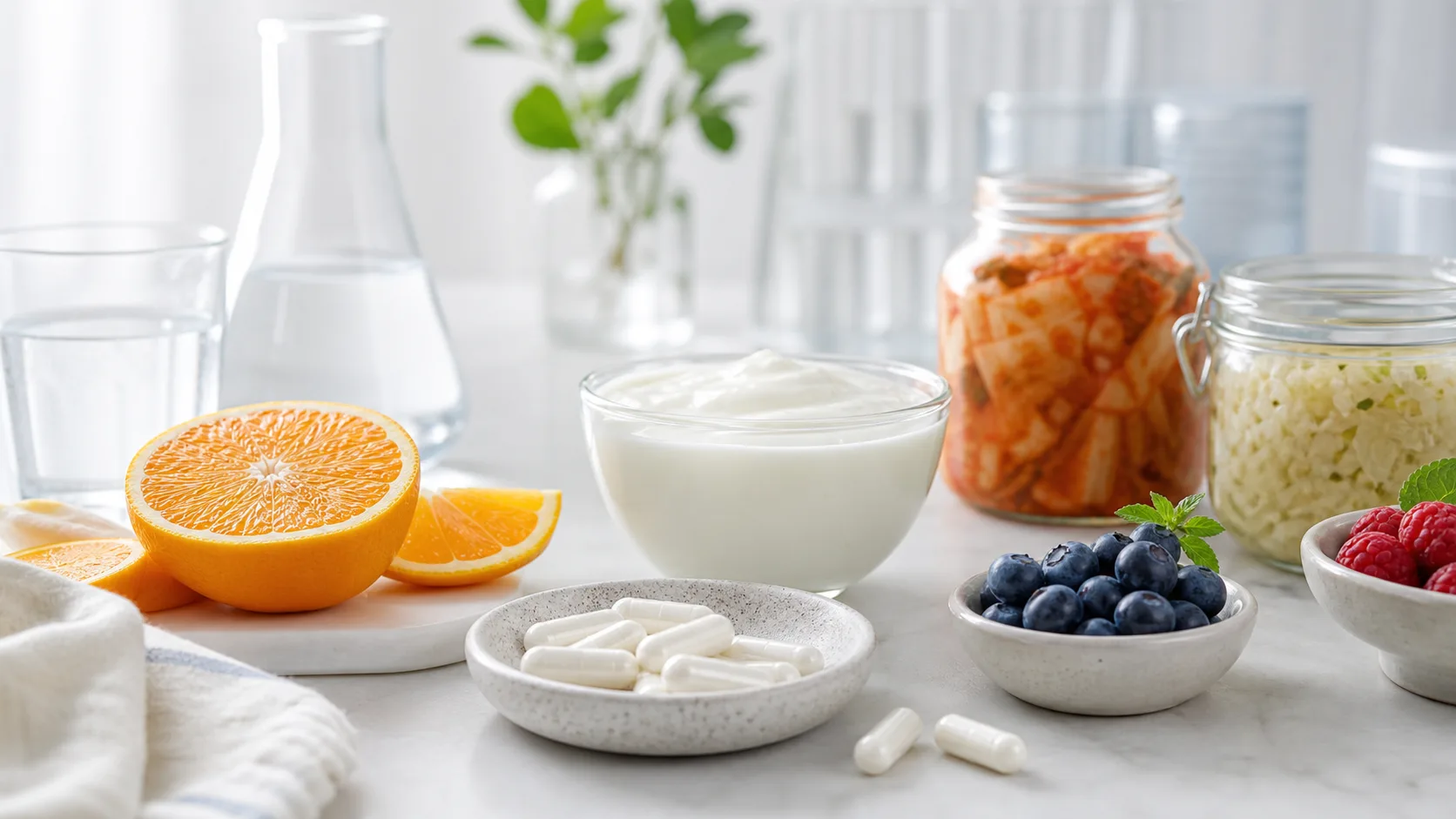 Lactobacillus Paracasei for Immune Support editorial still life