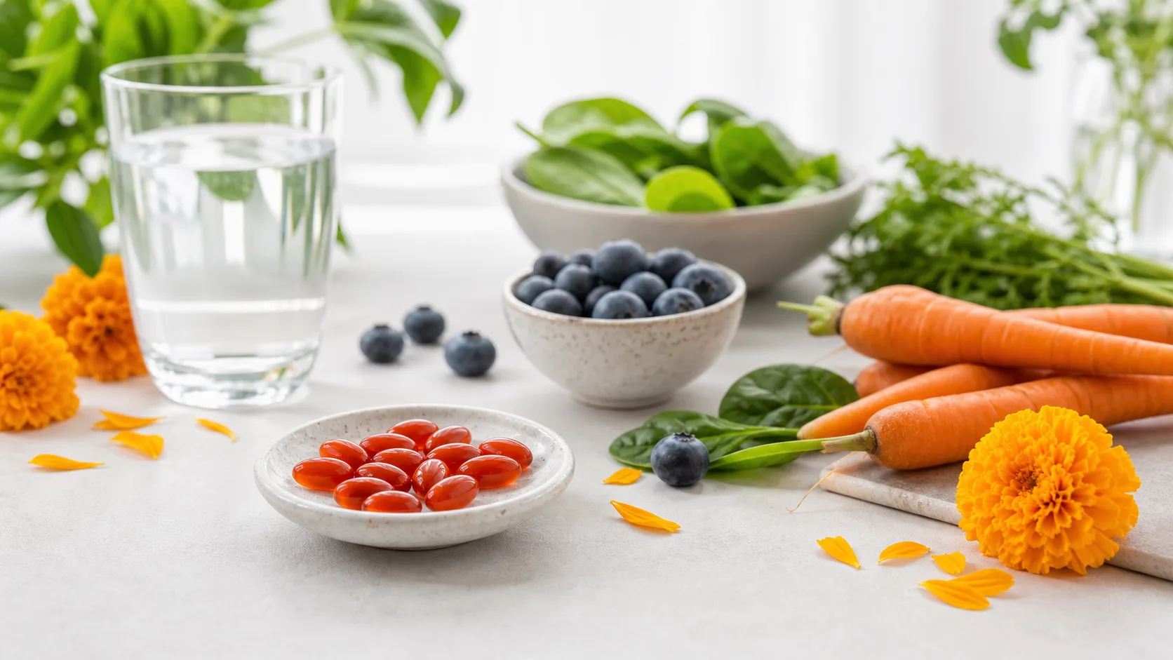 Lutein for Eye Health editorial still life