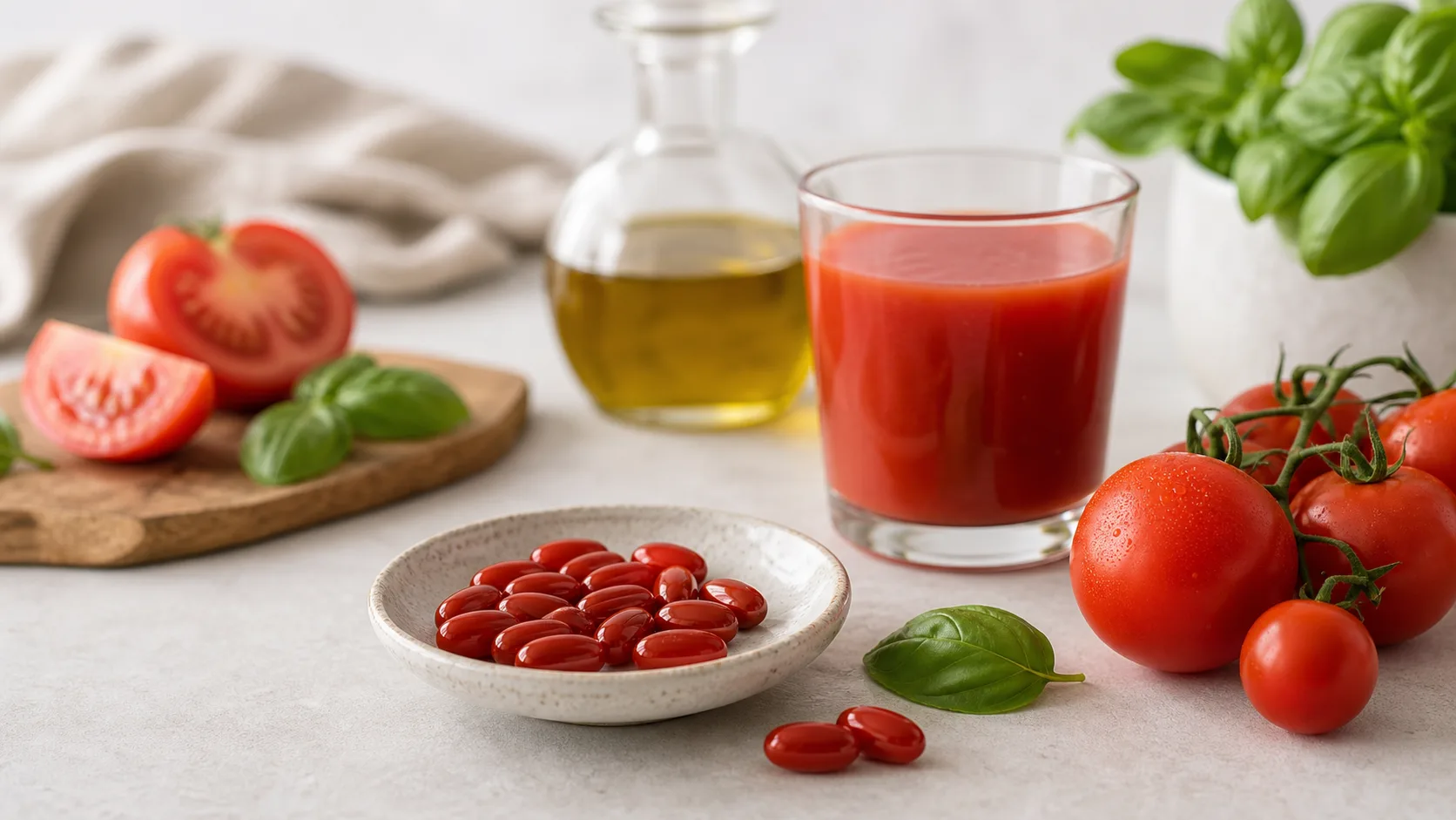 Lycopene for Prostate Health editorial still life