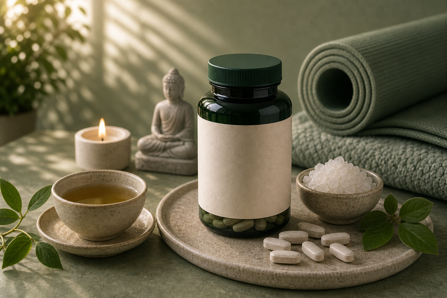 Magnesium for Anxiety editorial still life