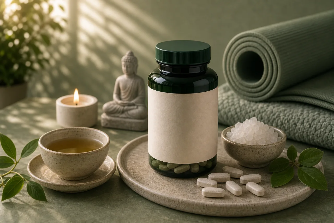 Magnesium for Anxiety editorial still life