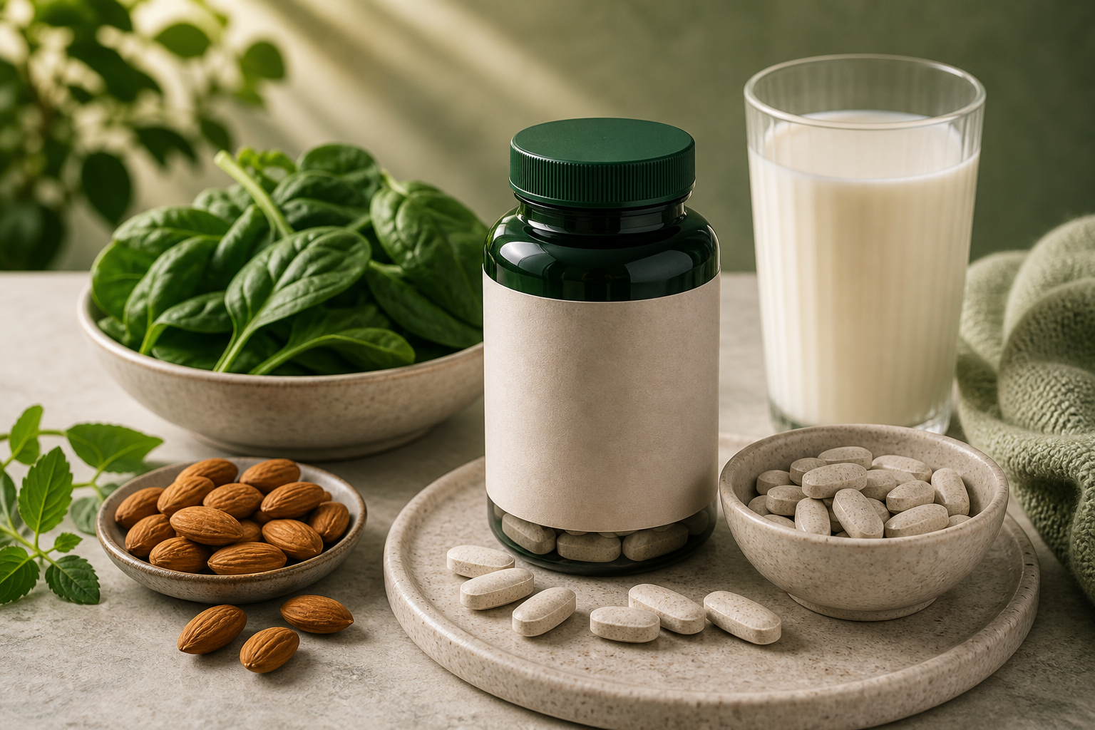 Magnesium for Bone Health editorial still life