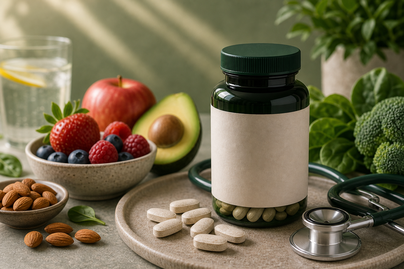 Magnesium for Heart Health editorial still life