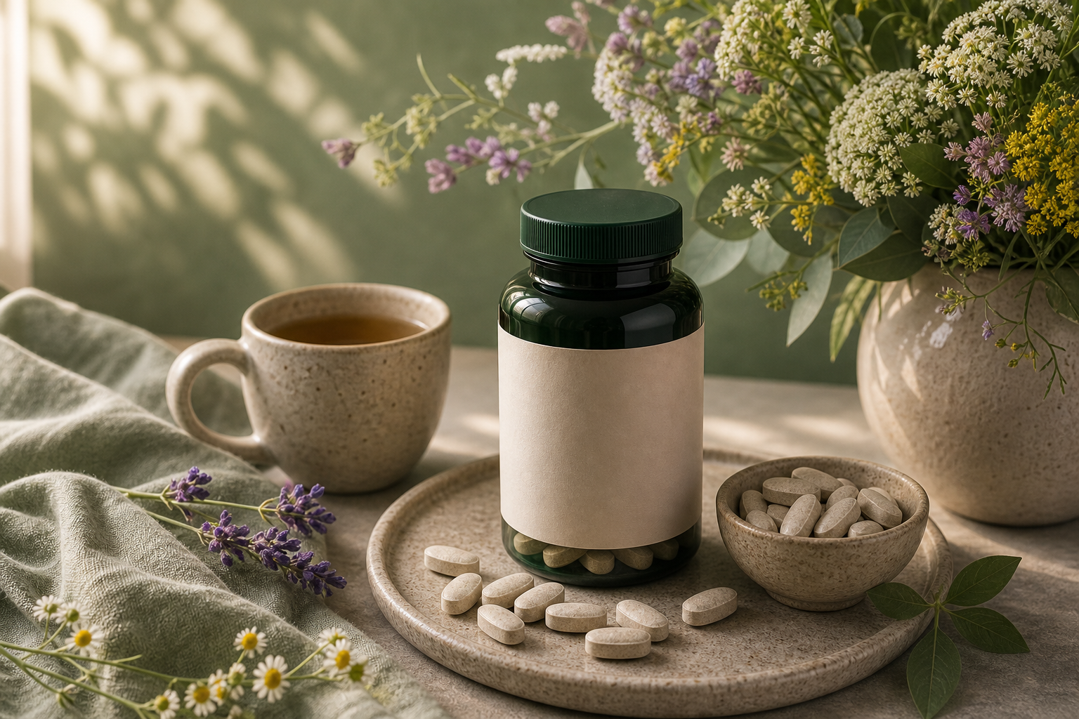 Magnesium for Menopause editorial still life