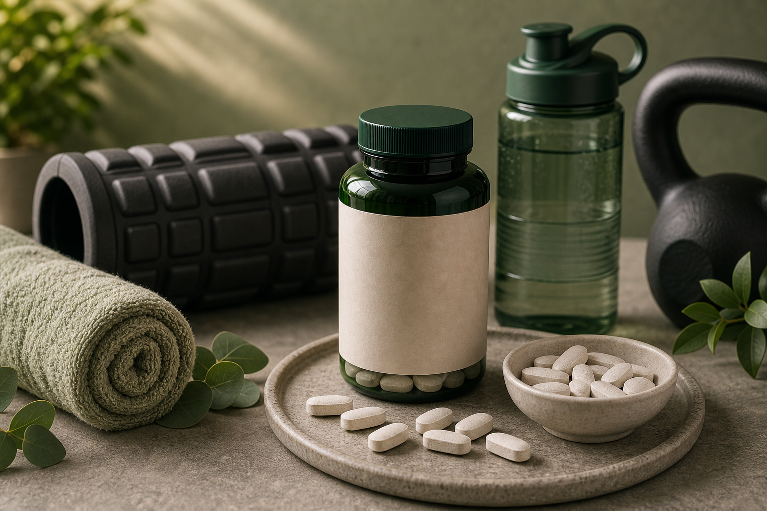 Magnesium for Muscle Recovery editorial still life