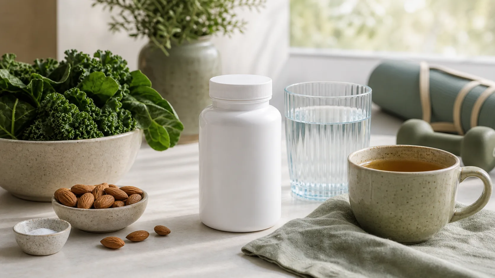 Magnesium for Women Over 50 editorial still life