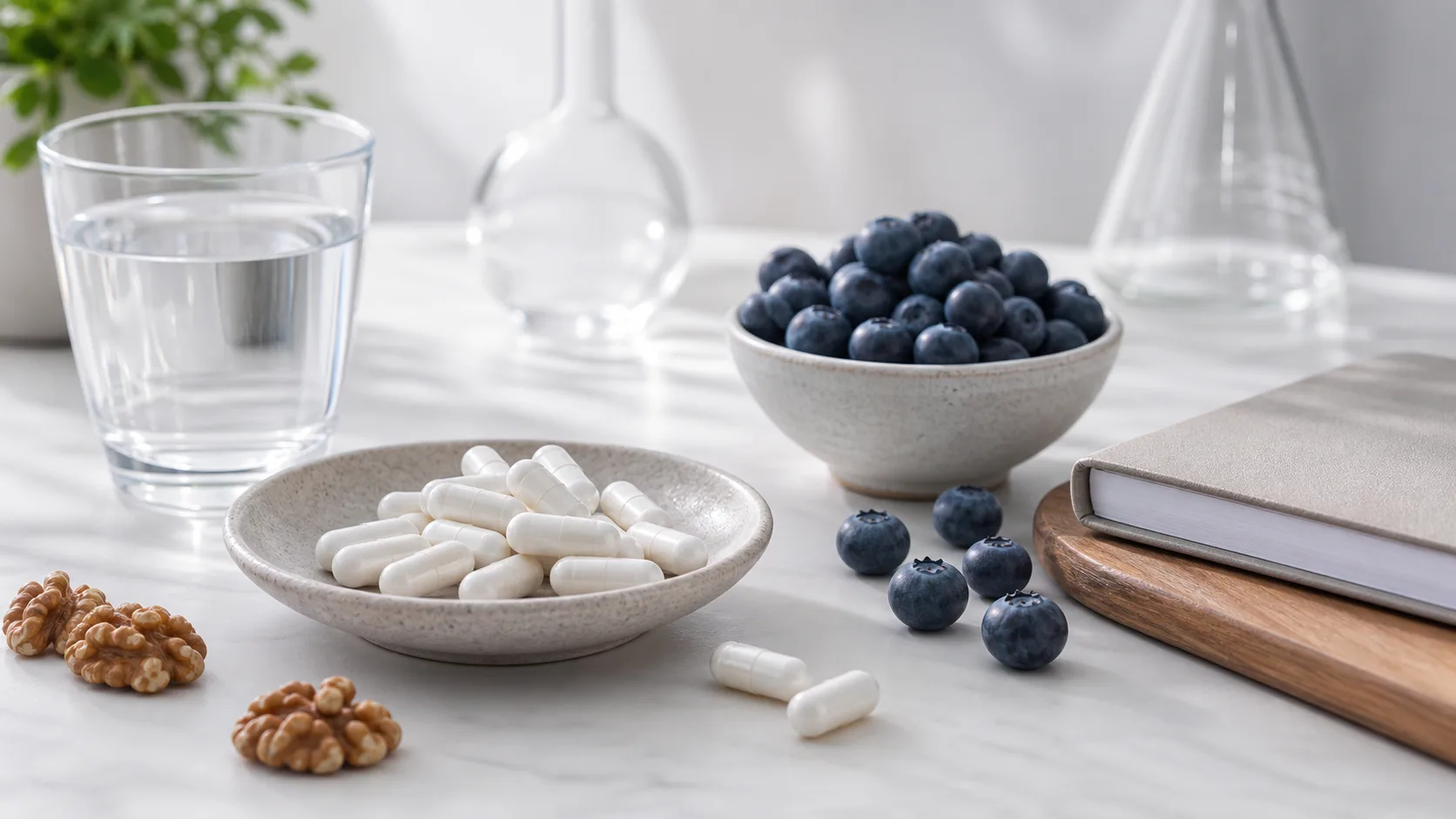 Magnesium L Threonate for Cognitive Aging editorial still life