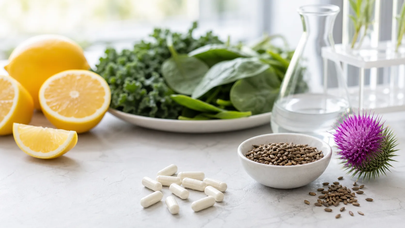 Nac for Liver Health editorial still life