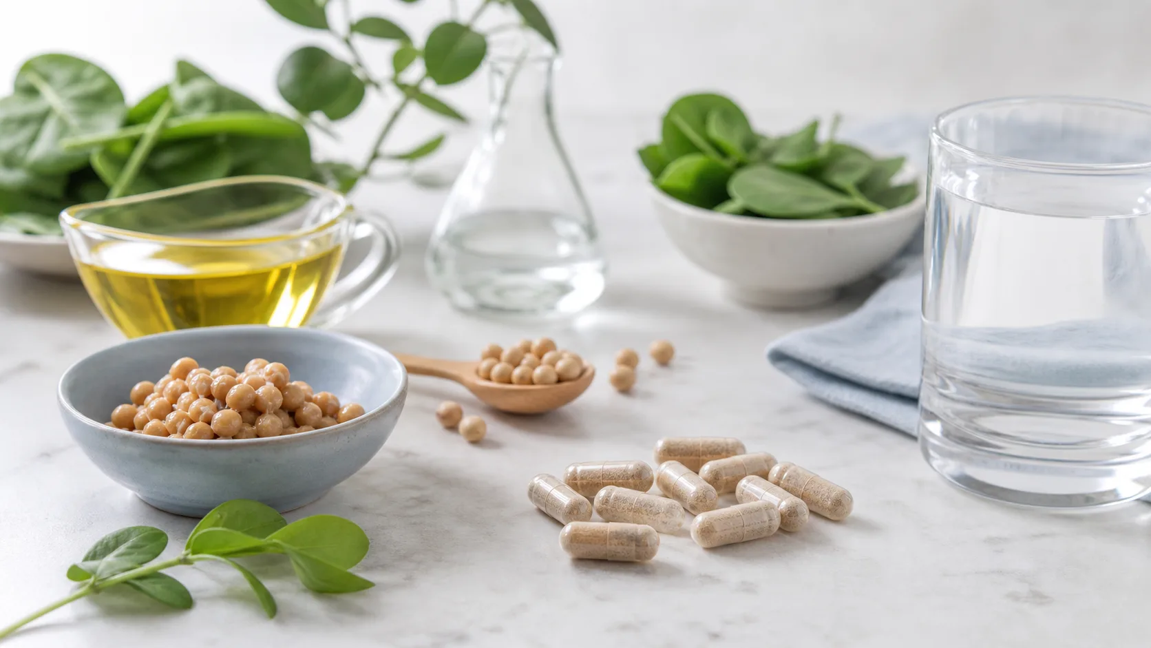 Nattokinase for Heart Health editorial still life
