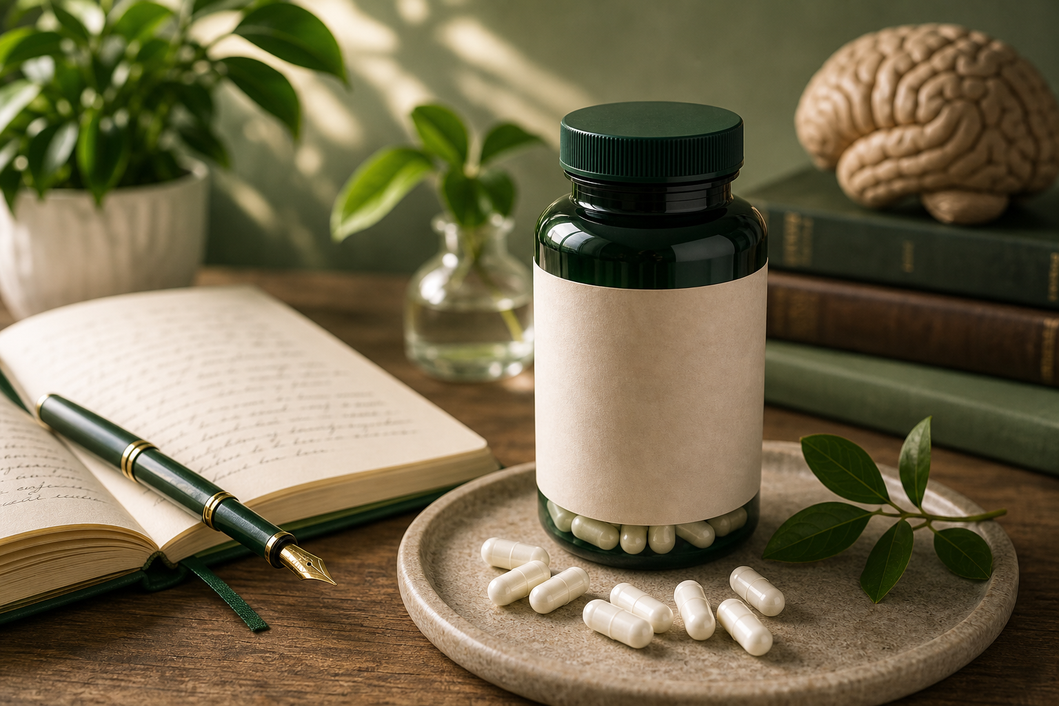 Nmn for Brain Health editorial still life