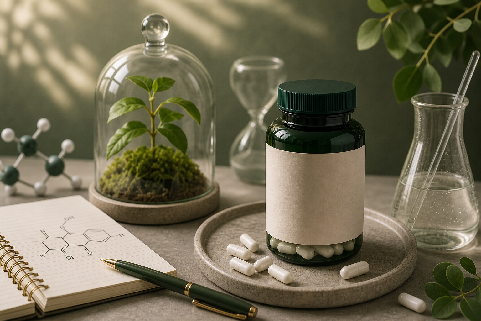Nmn for Longevity editorial still life