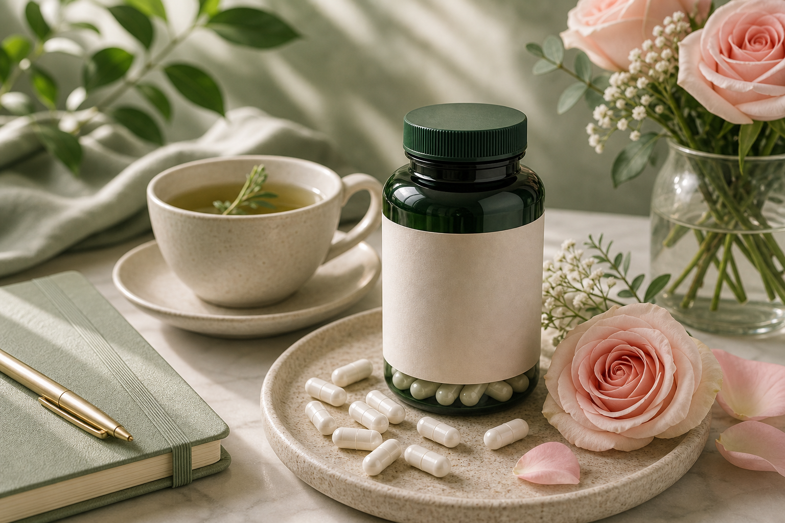 Nmn for Womens Health editorial still life