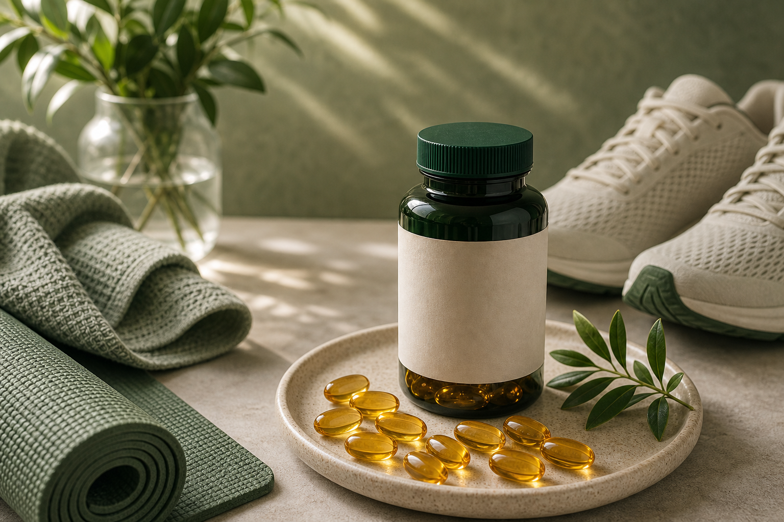Omega 3 for Joint Health editorial still life