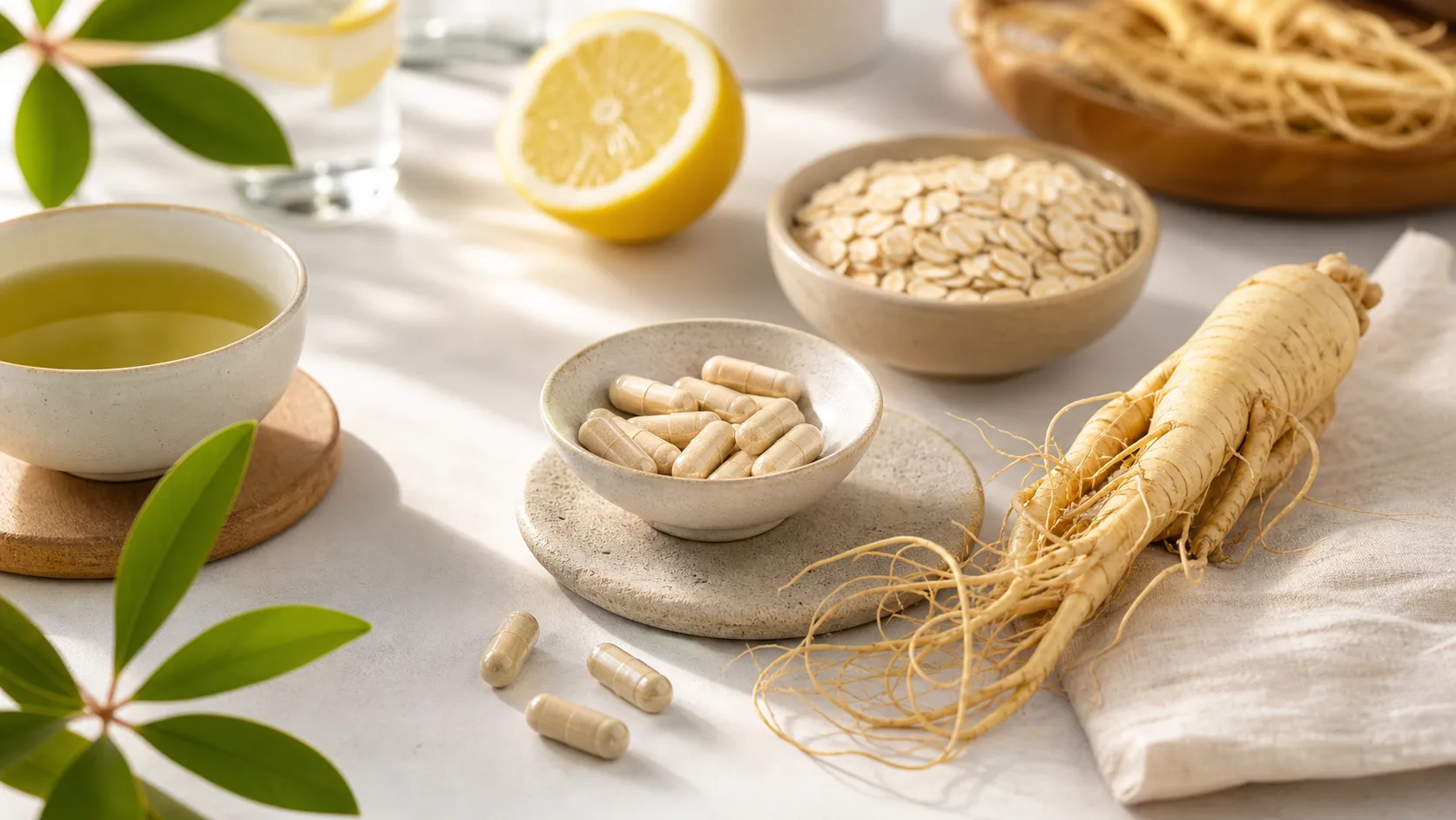 Panax Ginseng for Energy editorial still life