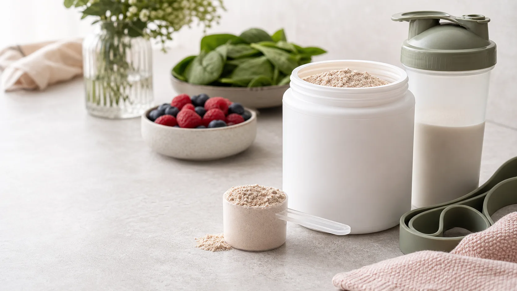 Protein for Menopause editorial still life