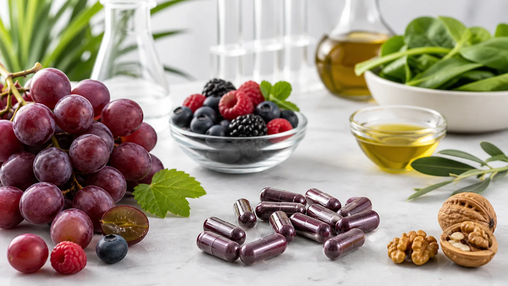 Resveratrol for Heart Health editorial still life