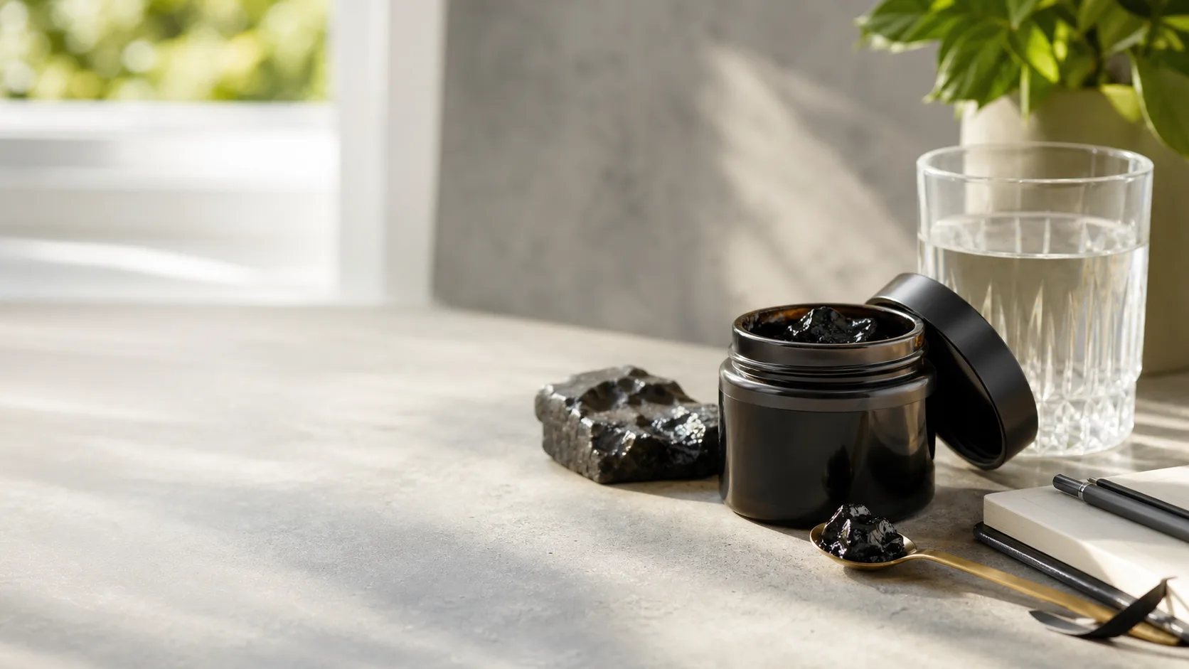 Shilajit for Energy Fatigue editorial still life