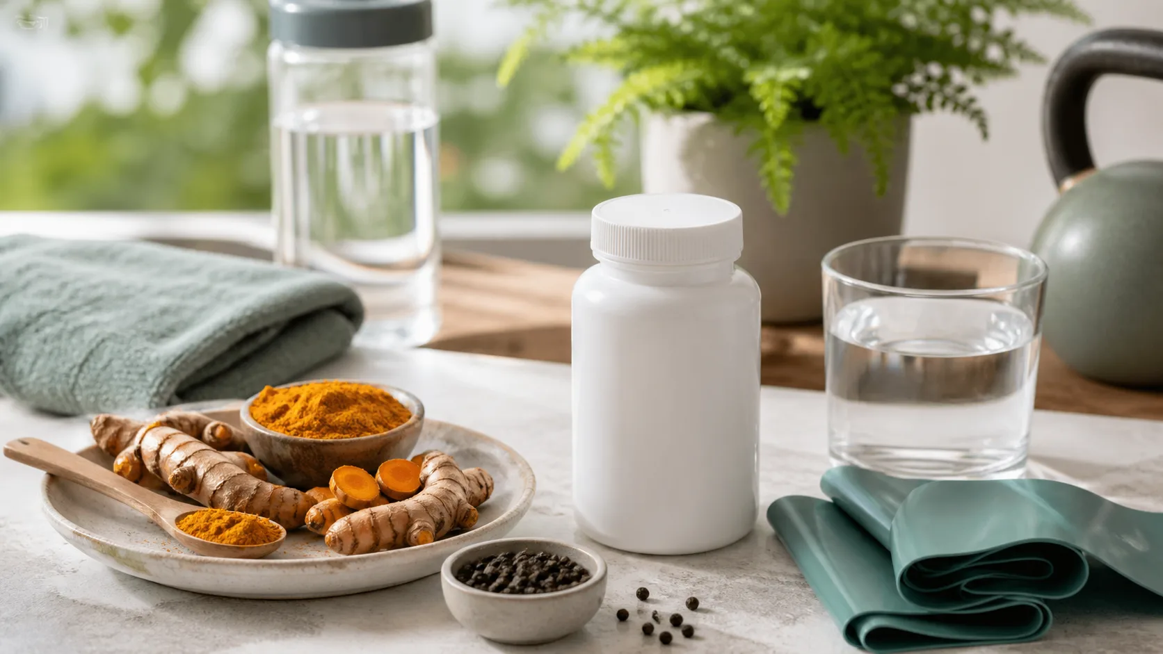 Turmeric for Joint Health editorial still life