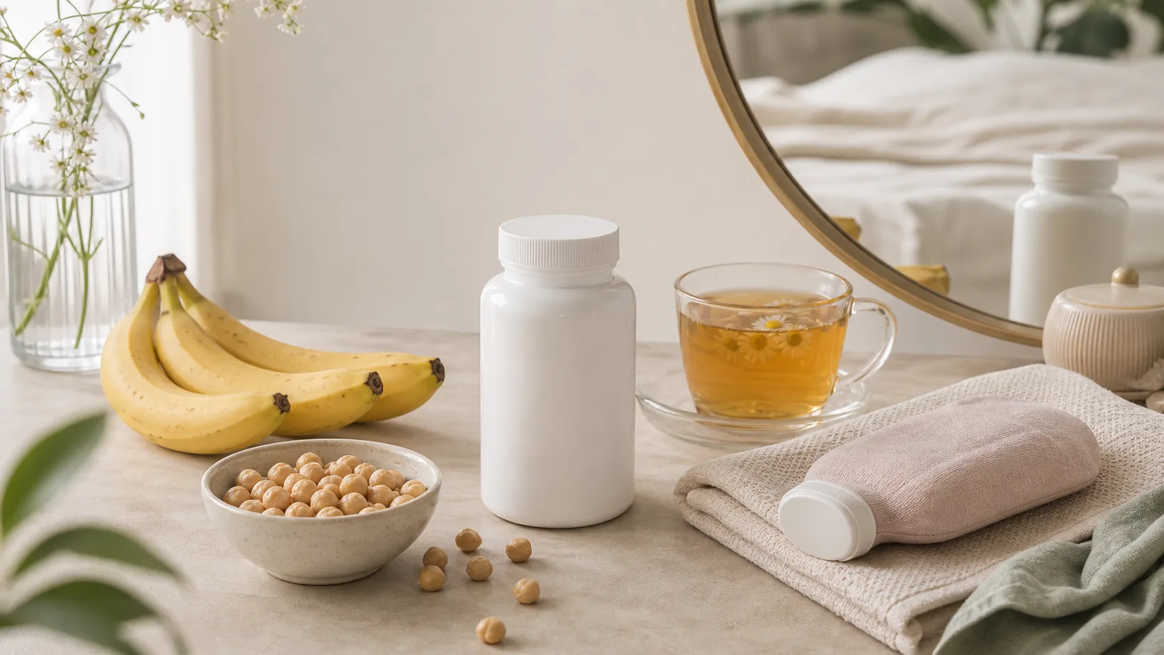 Vitamin B6 for Pms Support editorial still life