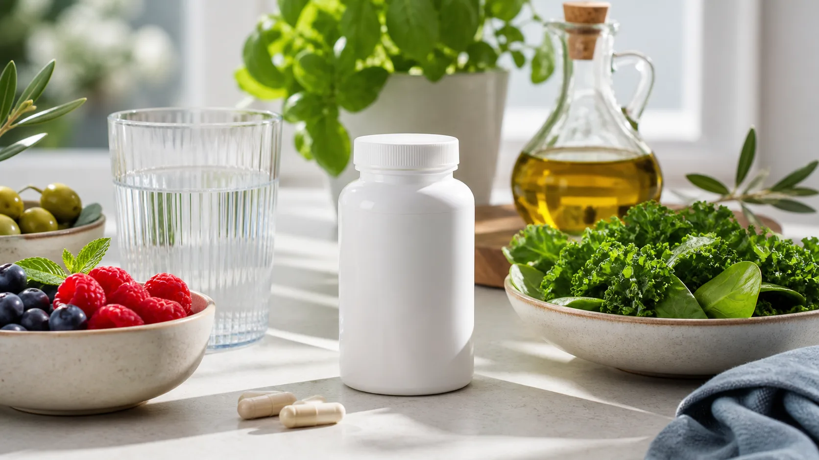 Vitamin K2 for Cardiovascular Health editorial still life