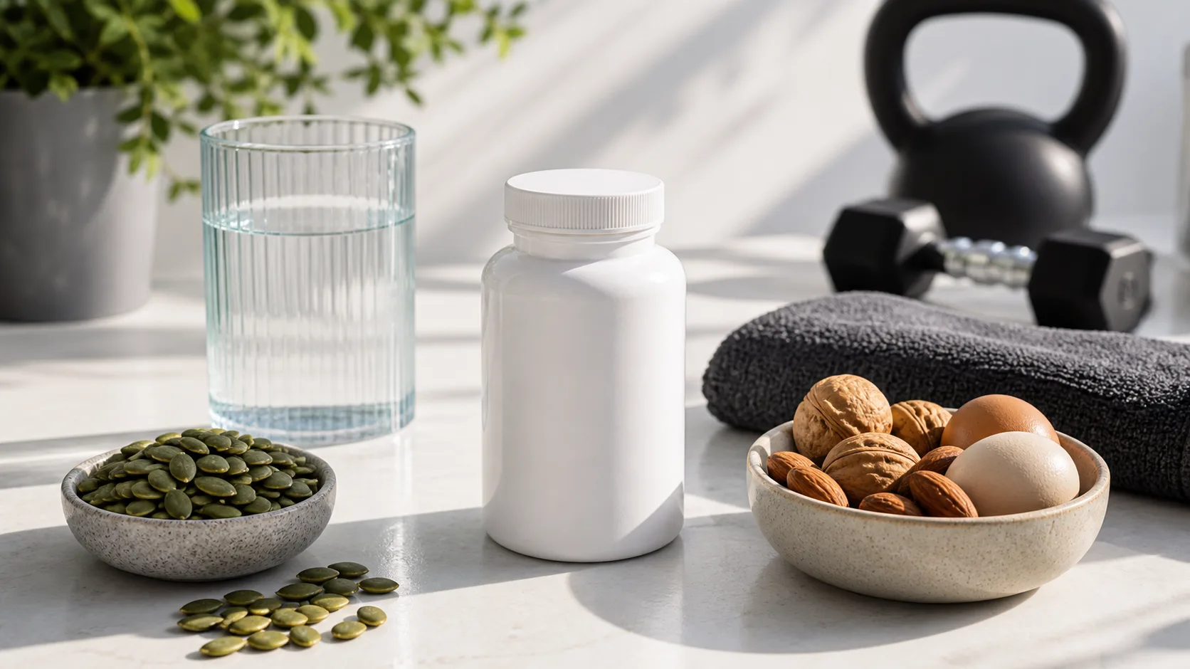 Zinc for Testosterone editorial still life